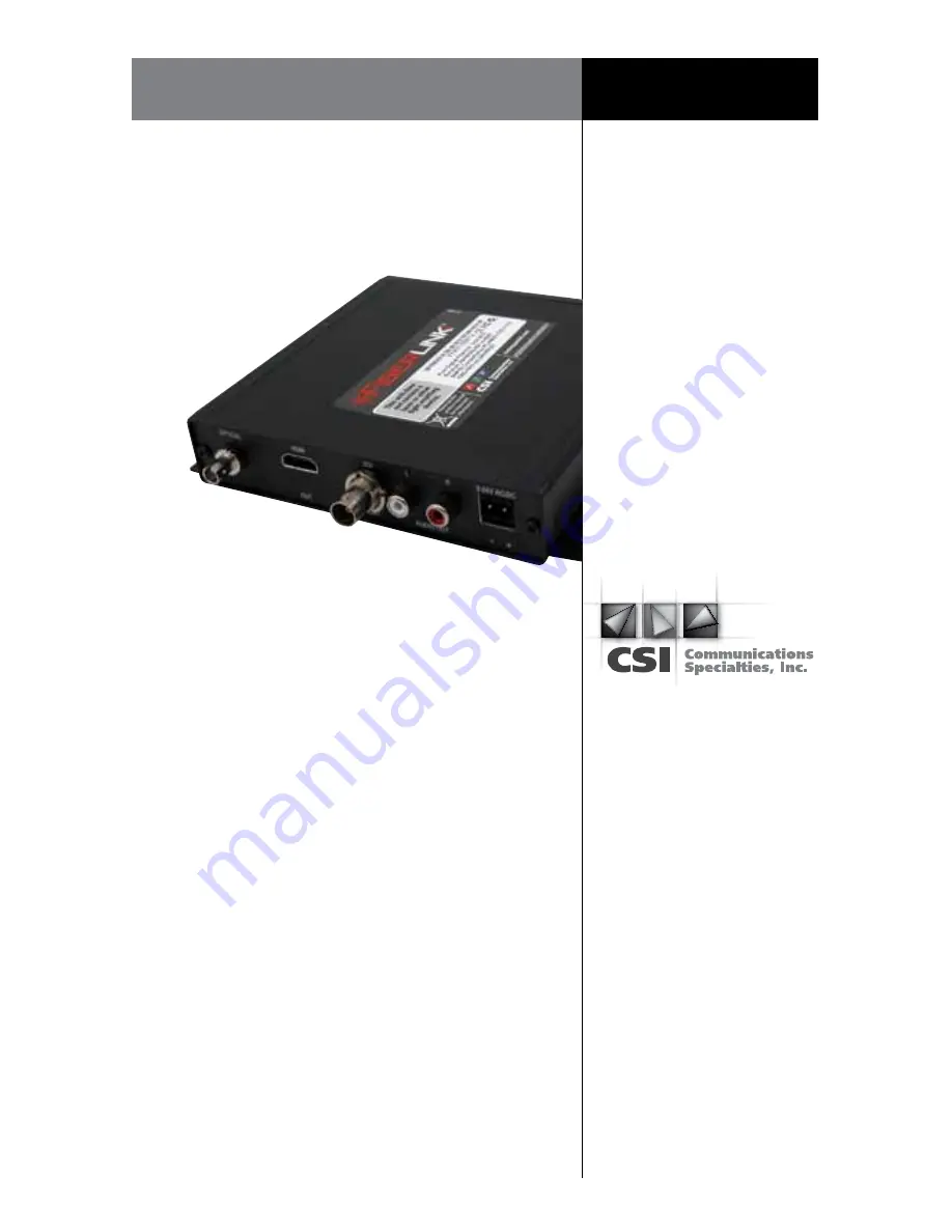 CSI FiberLink 3353 Series Скачать руководство пользователя страница 16