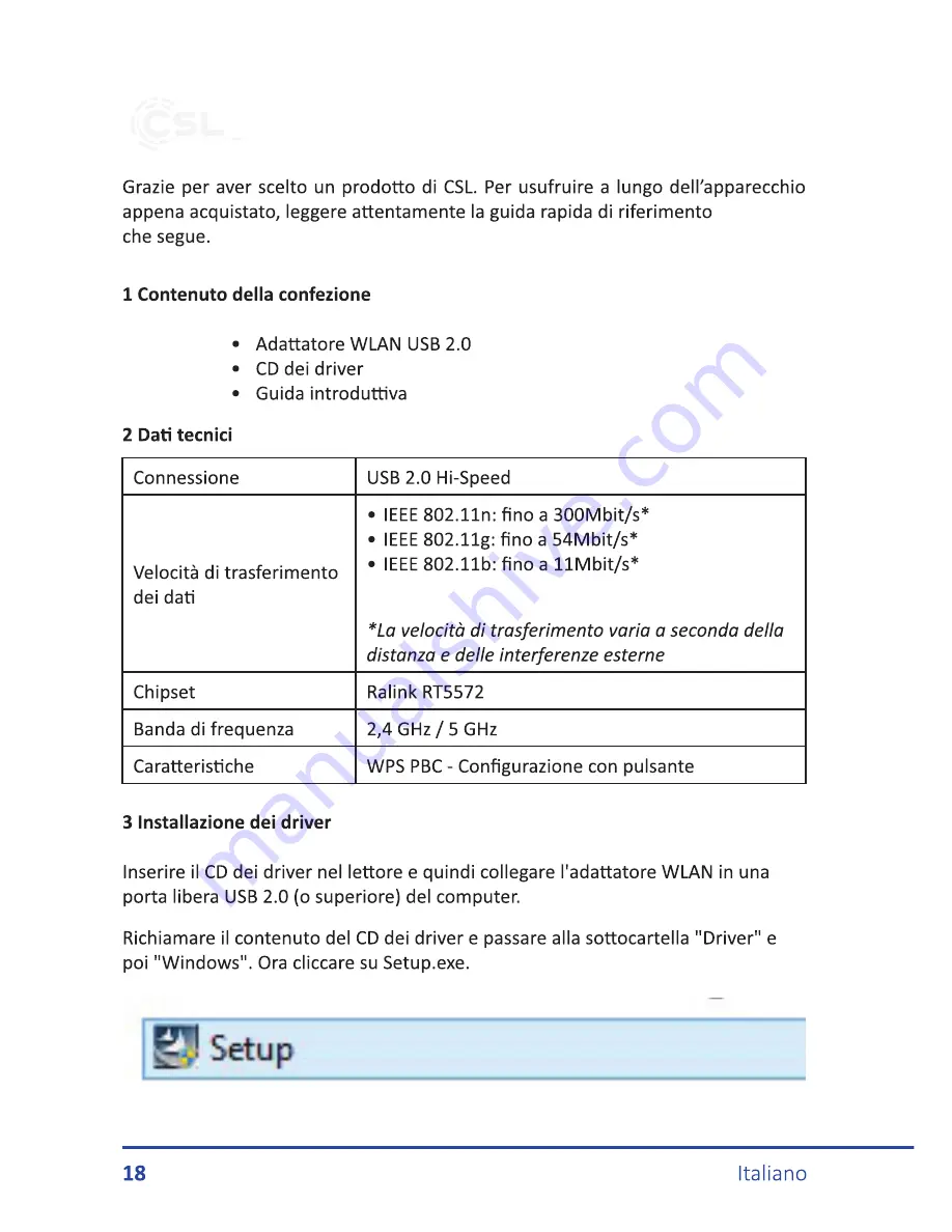 CSL 24863 User Manual Download Page 18