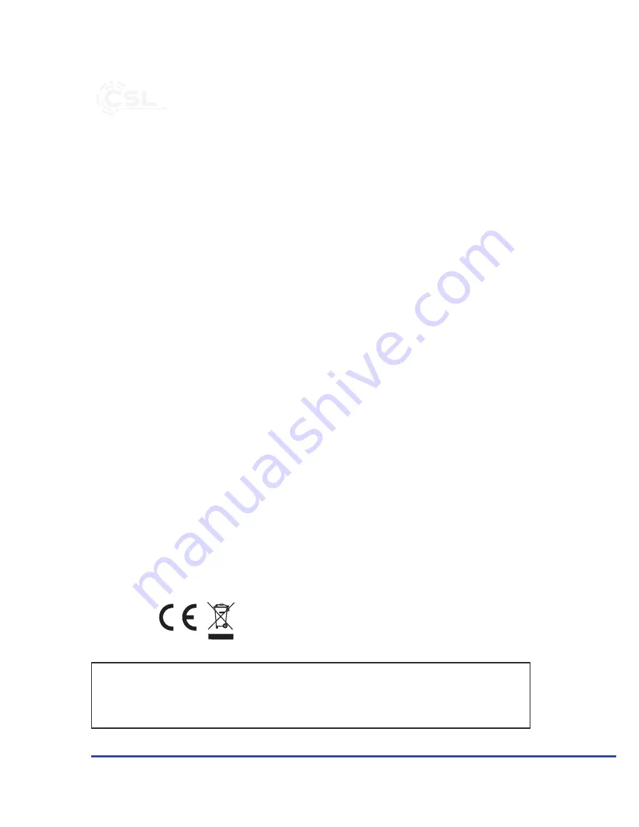 CSL 28283 User Manual Download Page 6