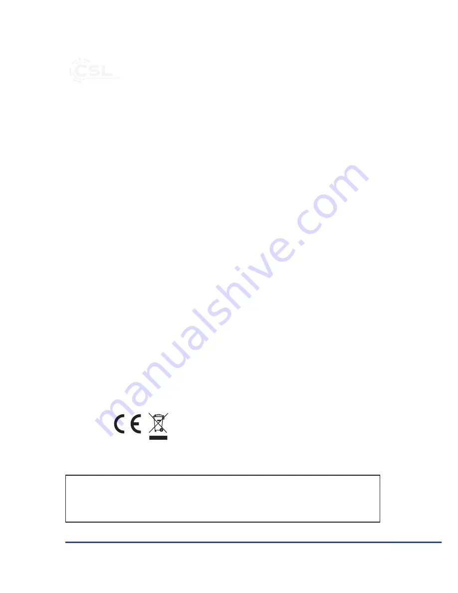 CSL 28283 User Manual Download Page 10