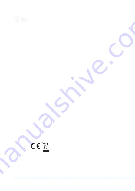 CSL 303603 User Manual Download Page 6