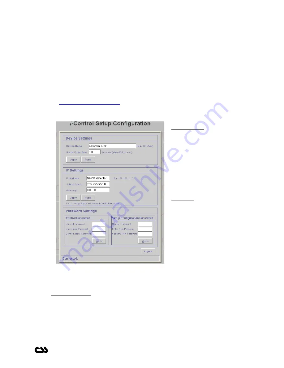 CSS i-Control Operational & Maintenance Manual Download Page 14
