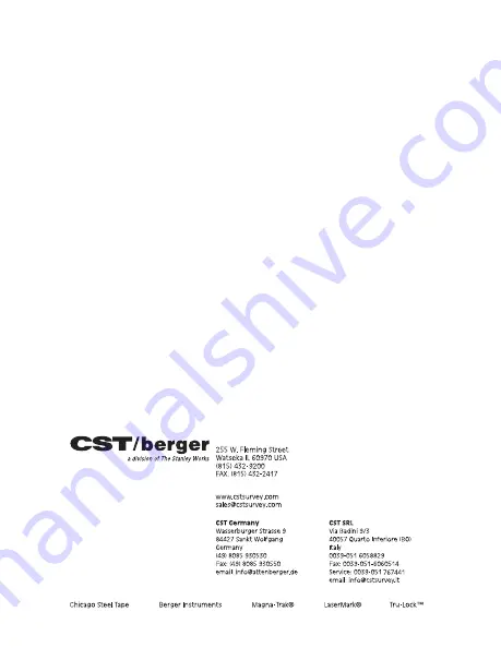 CST/BERGER 56-DGT10 Instruction Manual Download Page 92