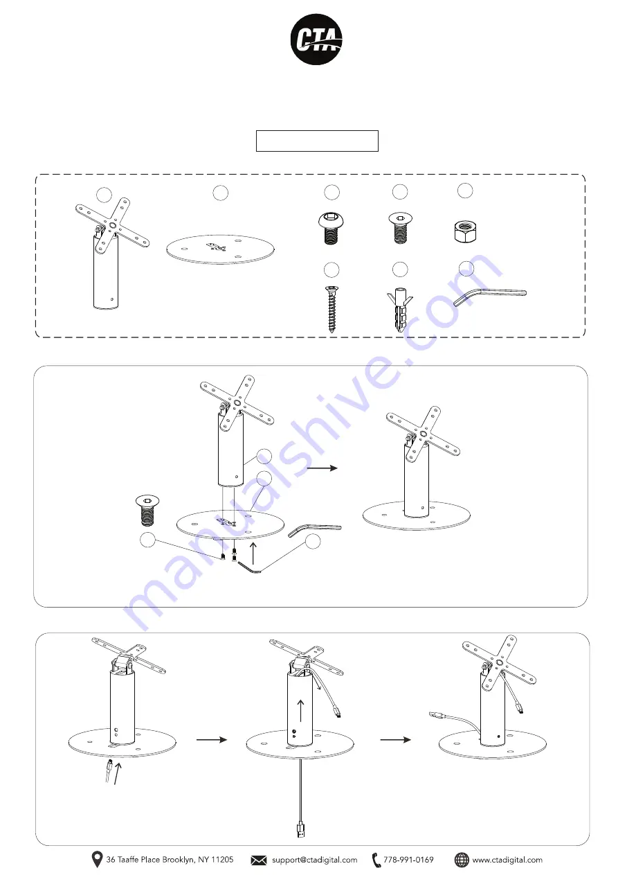 CTA ADD-USGTWP Installation Manual Download Page 1