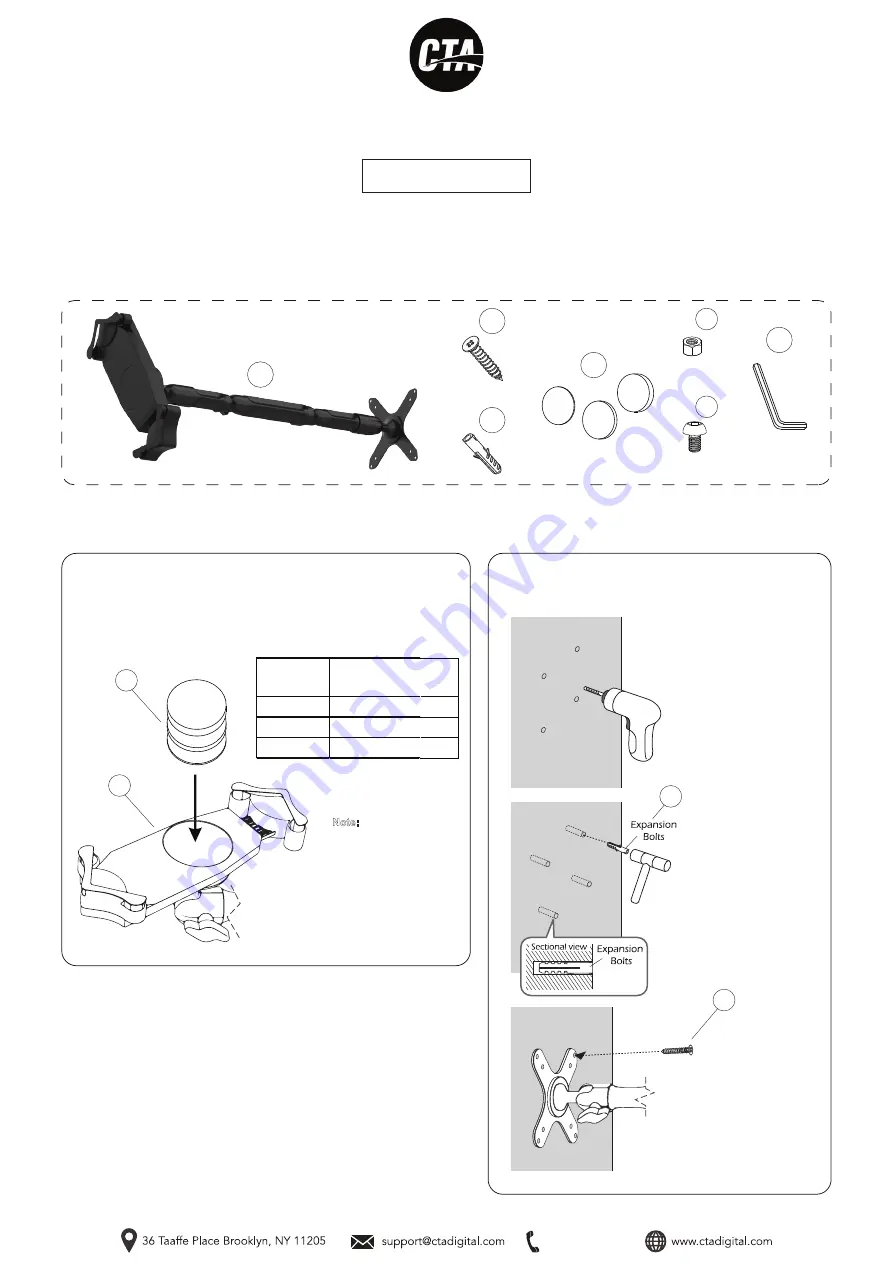 CTA PAD-CFWM Скачать руководство пользователя страница 1