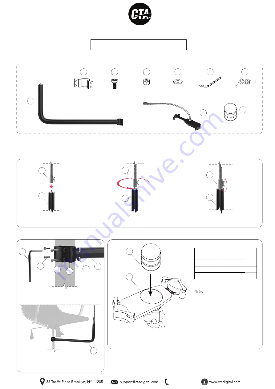 CTA PAD-CHAIRPB Скачать руководство пользователя страница 1