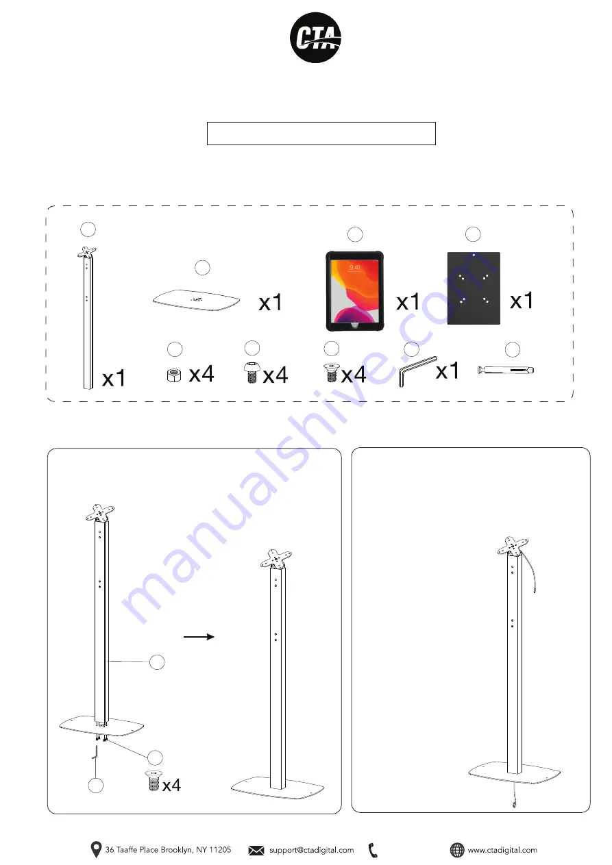 CTA PAD-CHKBM10 Instruction Manual Download Page 1