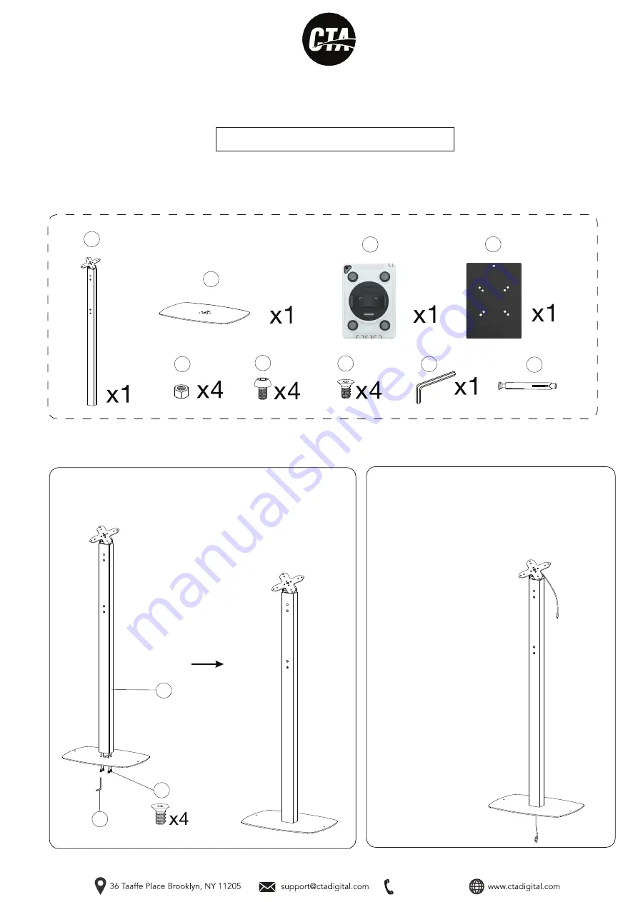 CTA PAD-CHKWM10 Instruction Manual Download Page 1