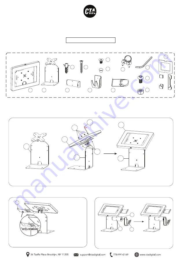 CTA PAD-PARAPOSW Installation Manual Download Page 1