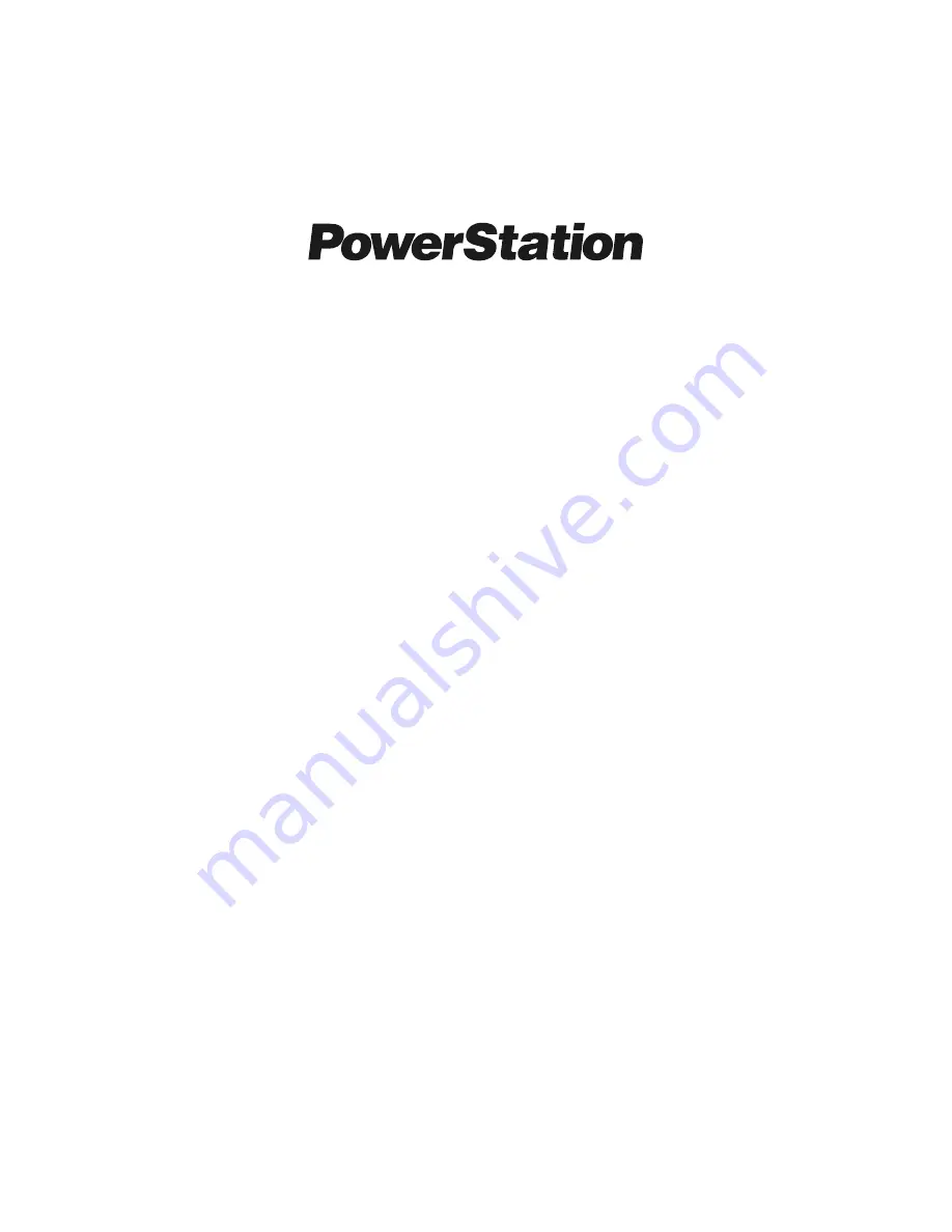 CTC Parker Automation PowerStation PA Series User Manual Download Page 1