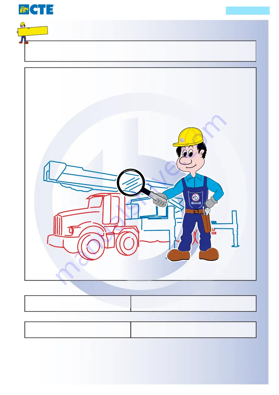 CTE B-LIFT PRO Series Instructions For Use And Maintenance Manual Download Page 108