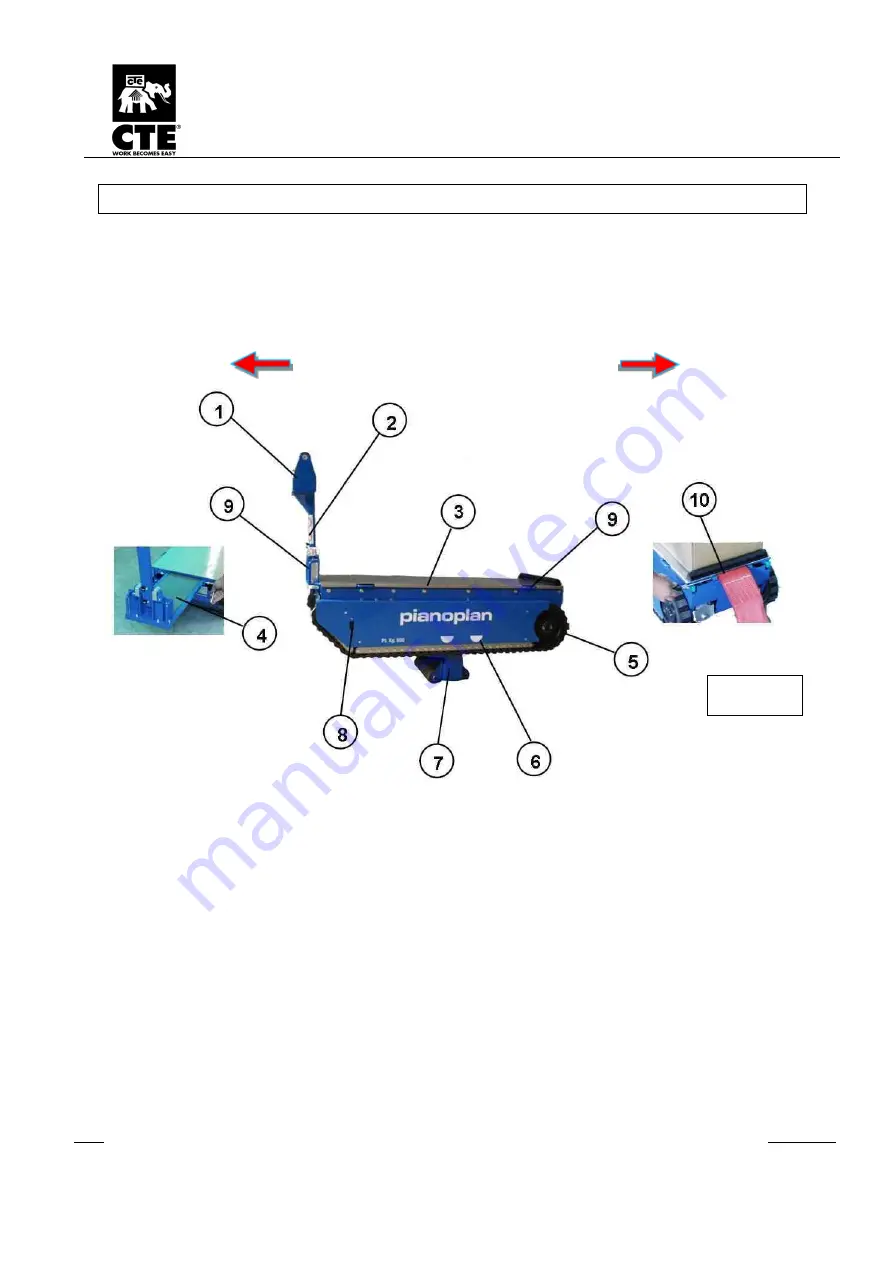 CTE PIANOPLAN 600 J SPEEDY STANDARD Operator'S  Maintenance Manual Download Page 18