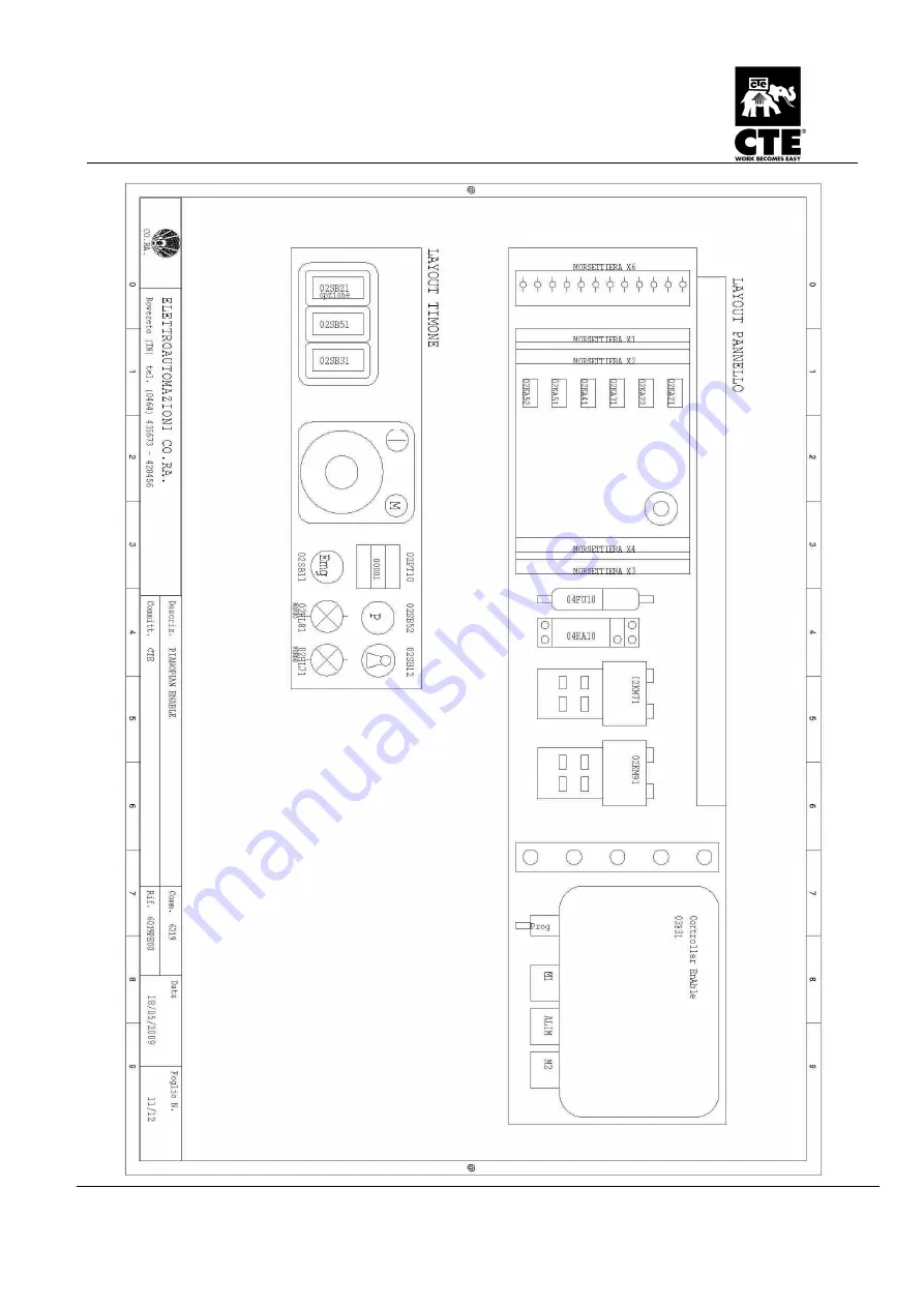 CTE PIANOPLAN 600 J SPEEDY STANDARD Operator'S  Maintenance Manual Download Page 61