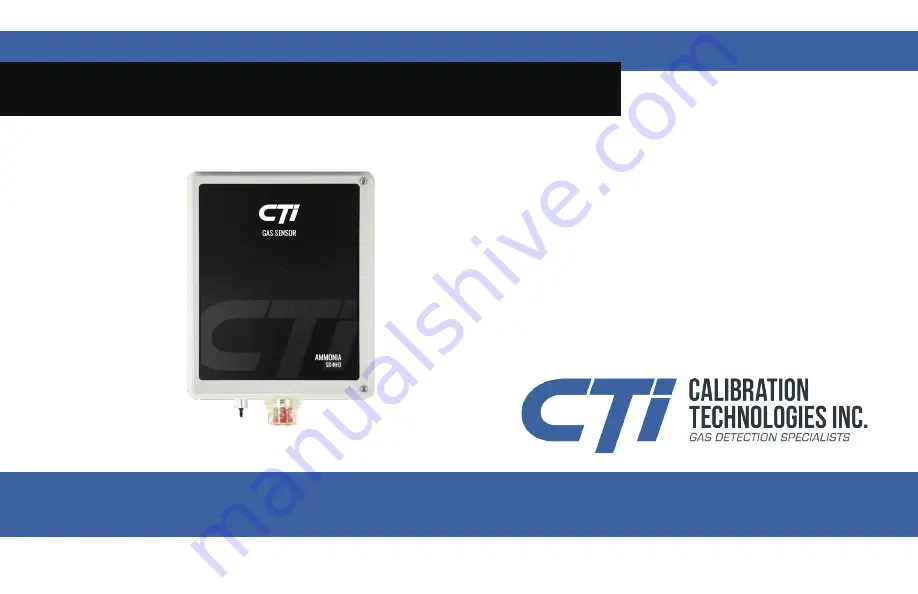 CTI SD2-NH3 Installation And Operation Manual Download Page 1