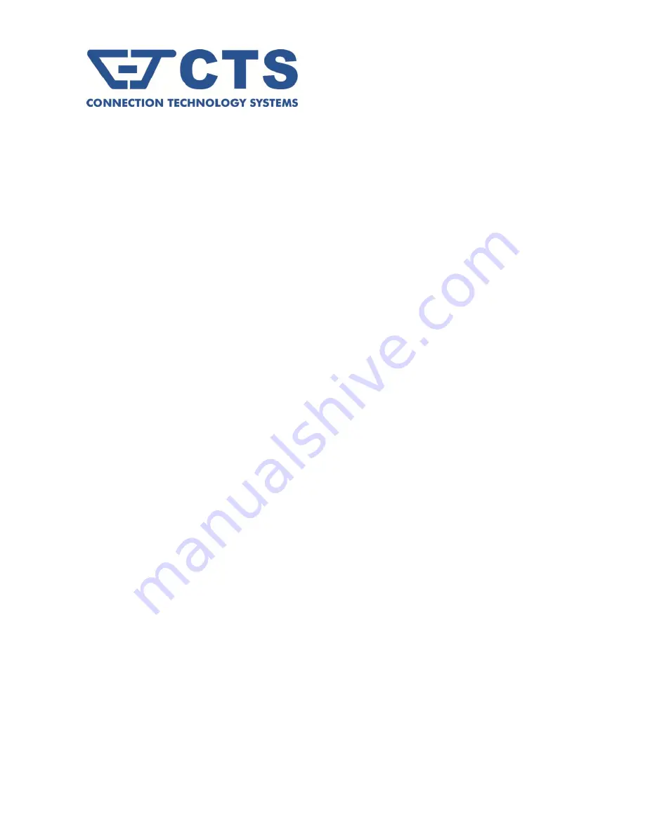 CTS FRG-3105 Series User Manual Download Page 1