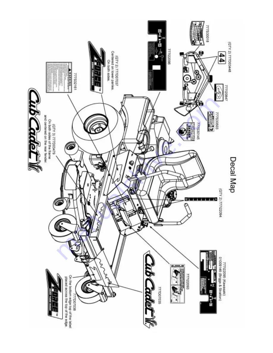 Cub Cadet 01008371 15HP Z-Force 44 Скачать руководство пользователя страница 23