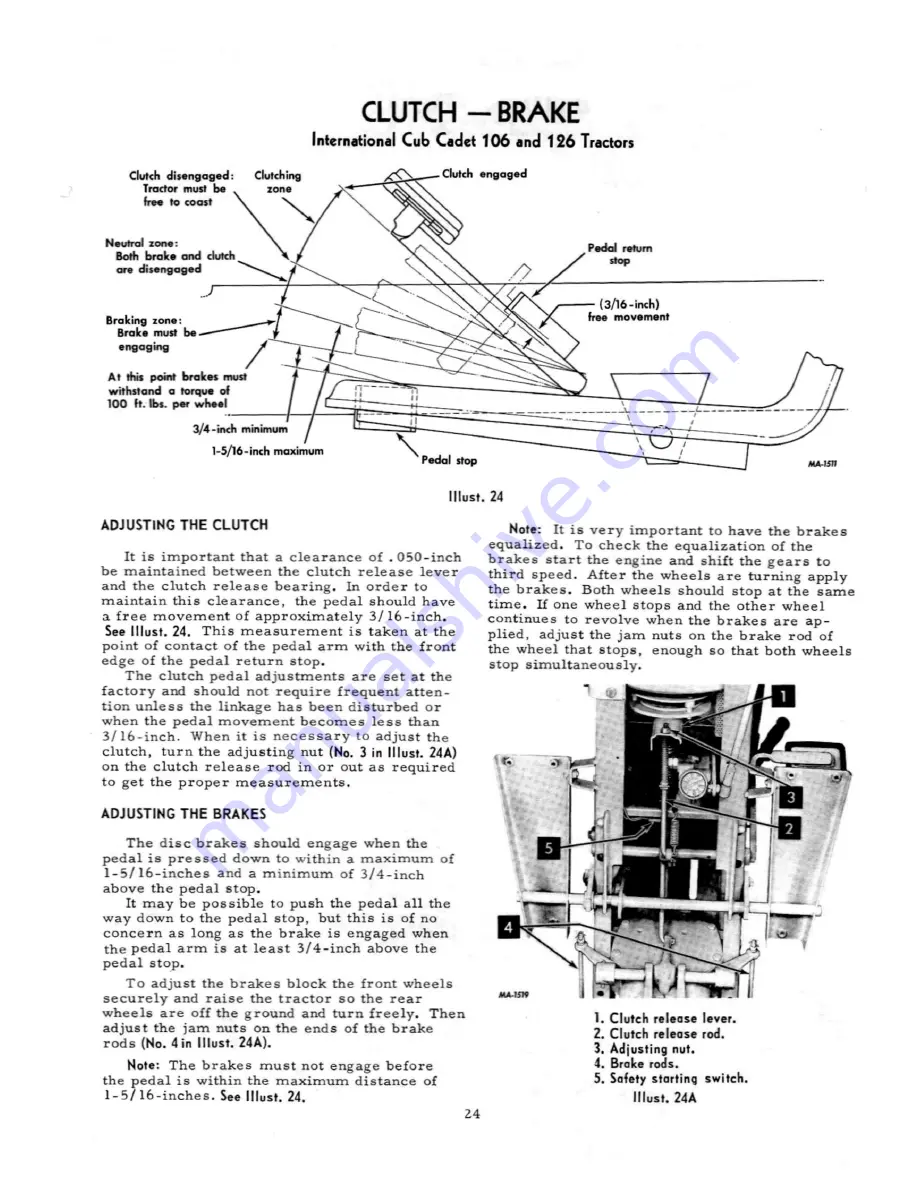 Cub Cadet 106 Operator'S Manual Download Page 25