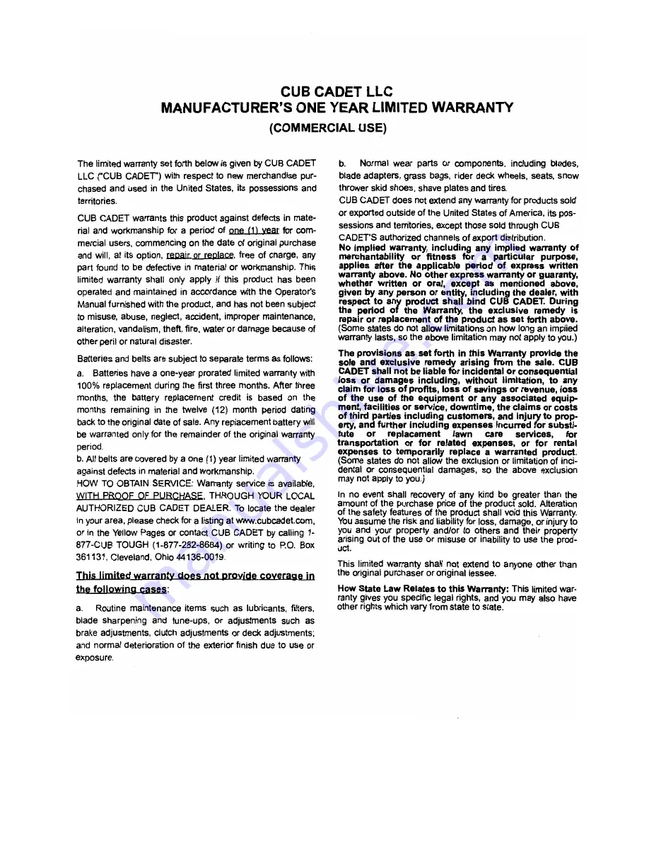 Cub Cadet 1529 Operator'S Manual Download Page 33