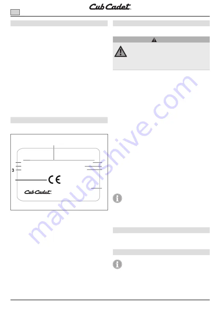 Cub Cadet 17CIDGHB603 Скачать руководство пользователя страница 138