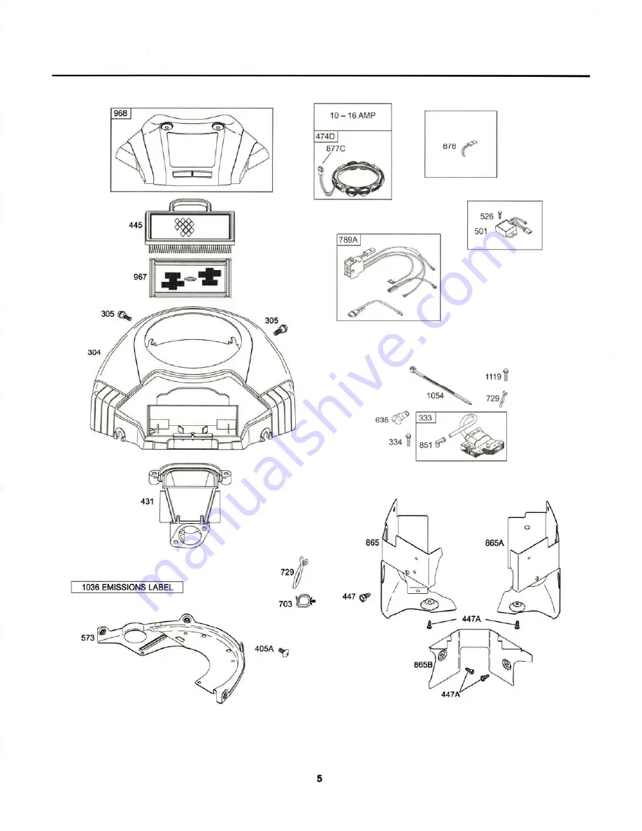 Cub Cadet 18.5HP Z-Force 42 Illustrated Parts List Download Page 52