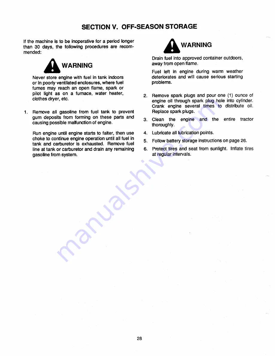 Cub Cadet 1882 Owner'S Manual Download Page 28