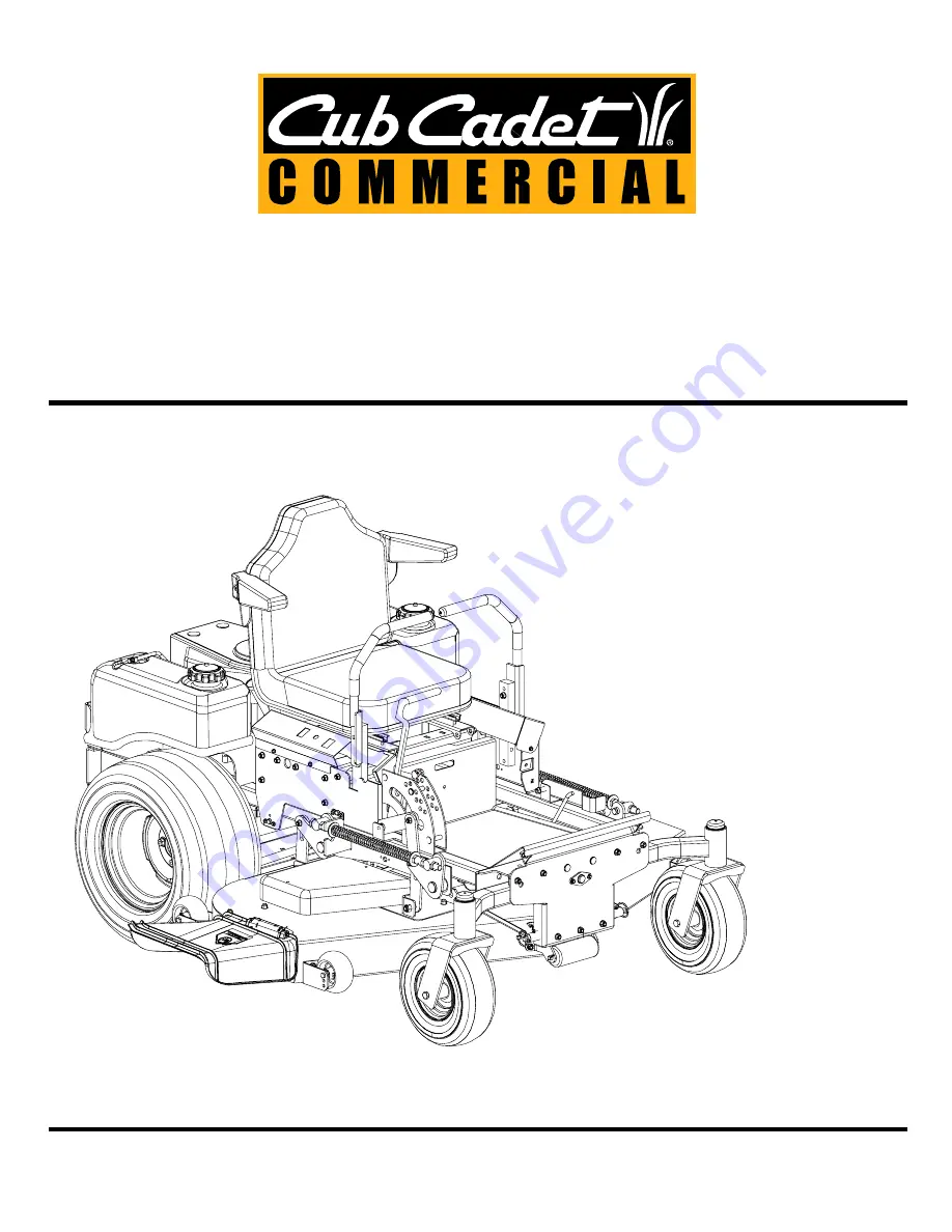 Cub Cadet 19HP Tank 53CB5DAV750 Скачать руководство пользователя страница 1