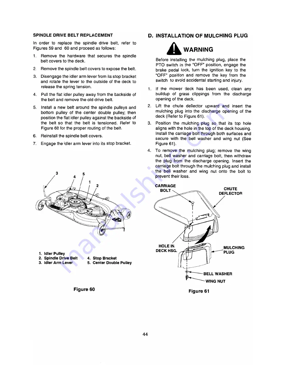 Cub Cadet 2146 Operator'S Manual Download Page 44