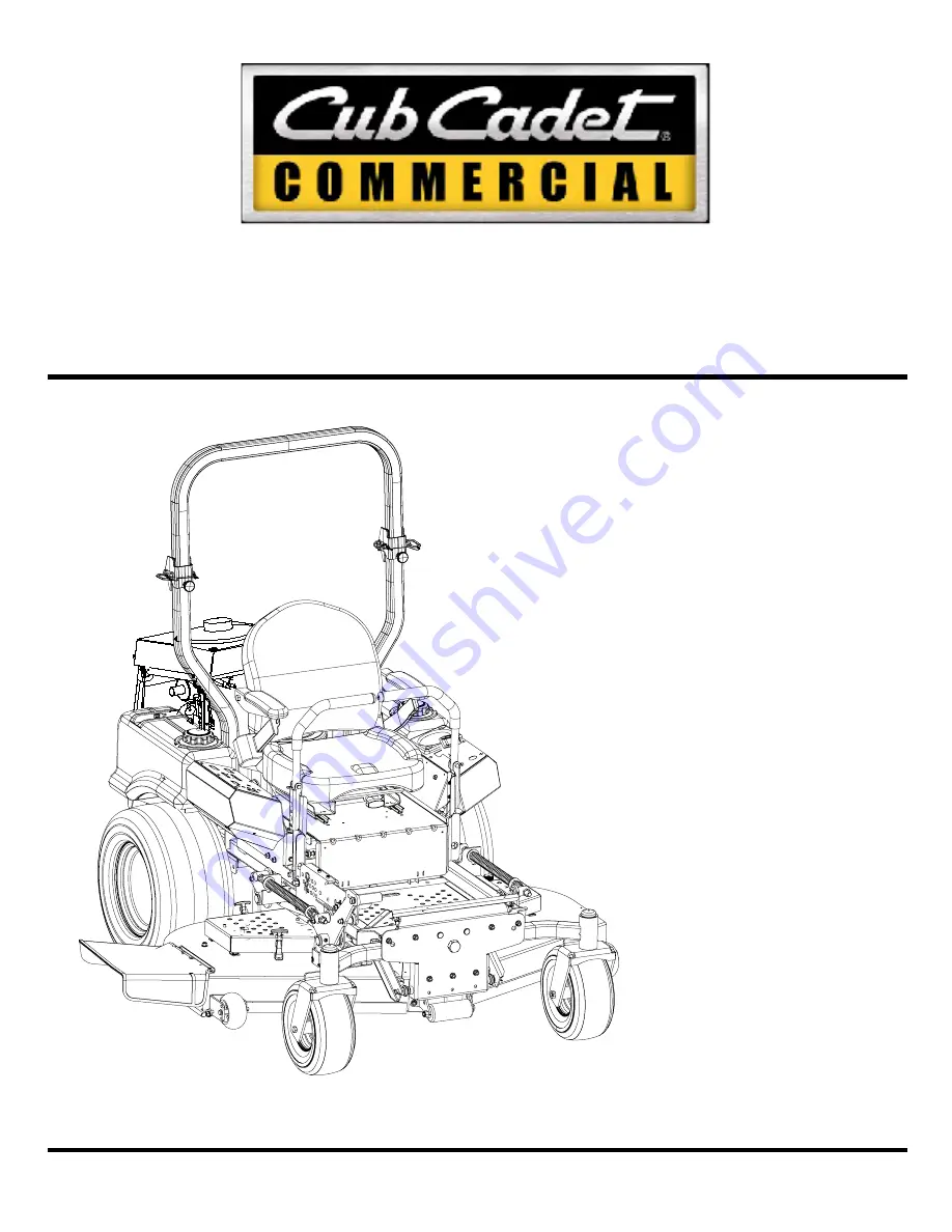 Cub Cadet 28HP Tank 53AB5JEZ630 Скачать руководство пользователя страница 1