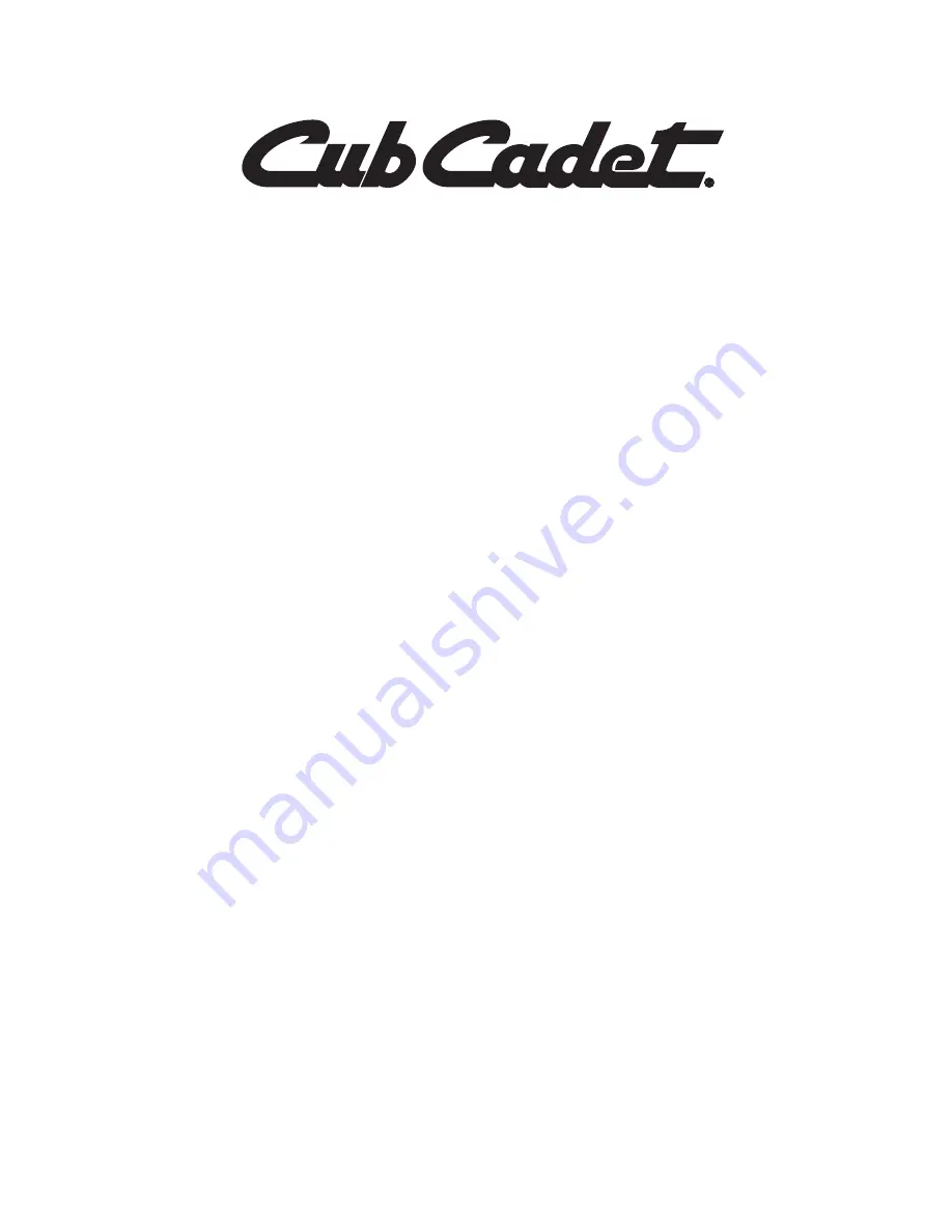 Cub Cadet BC490 Operator'S Manual Download Page 24