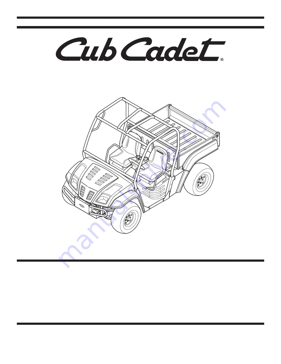 Cub Cadet C466 Operator'S Manual Download Page 1