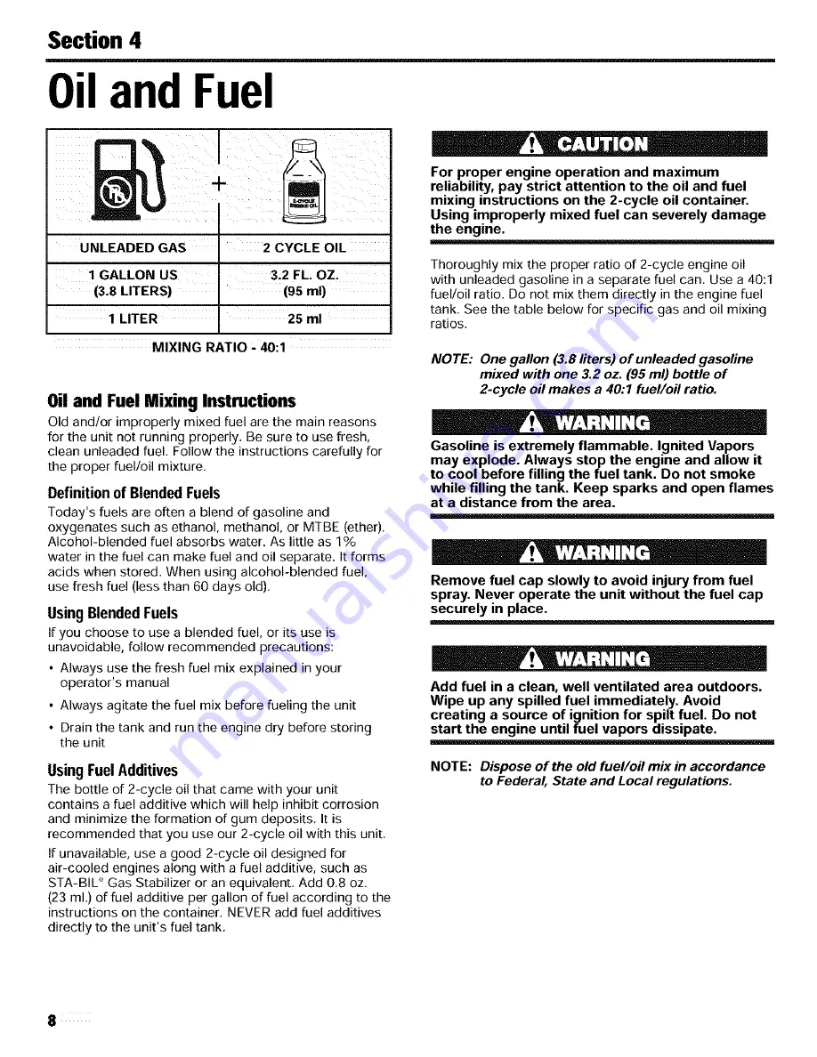 Cub Cadet CC 2025 Operator'S Manual Download Page 8