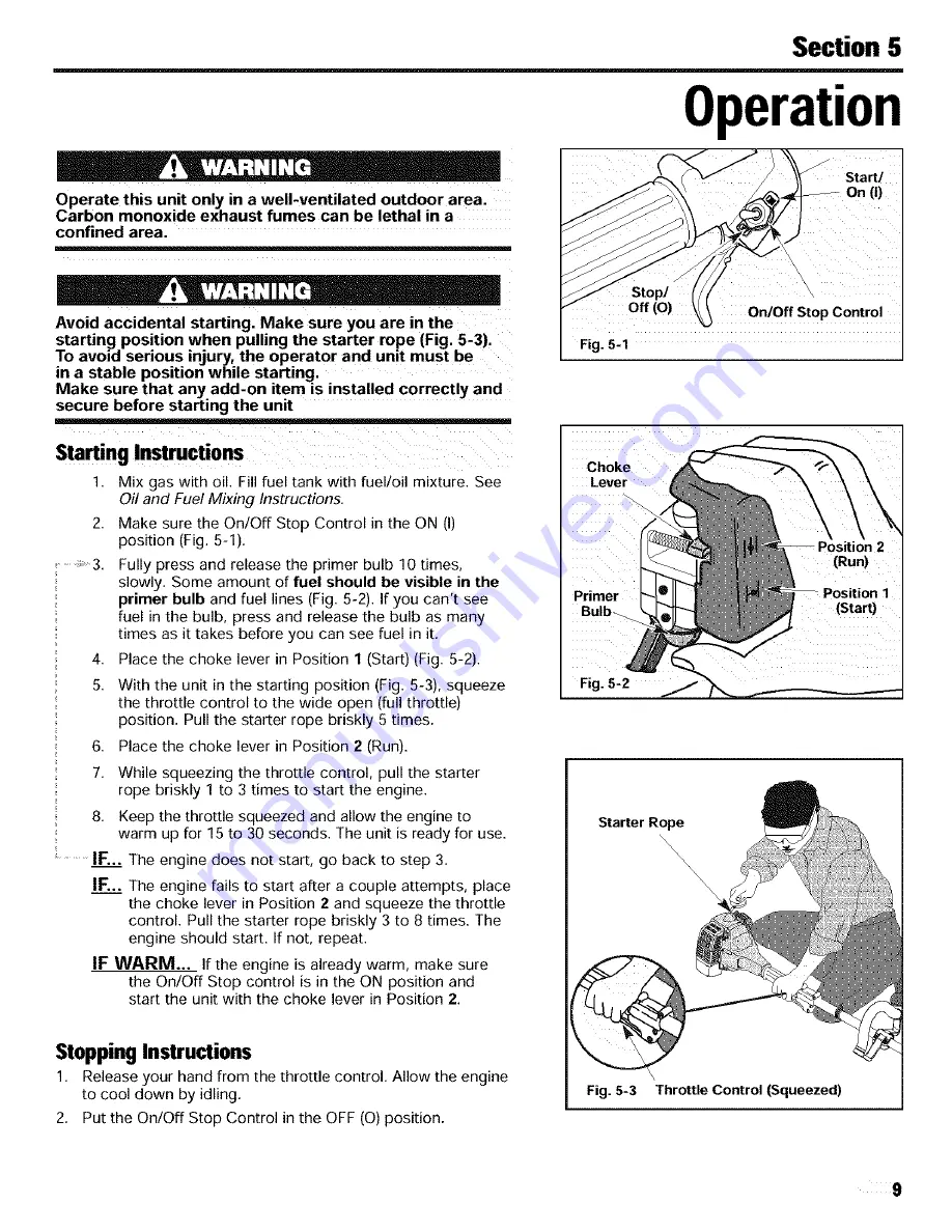 Cub Cadet CC 2025 Operator'S Manual Download Page 9