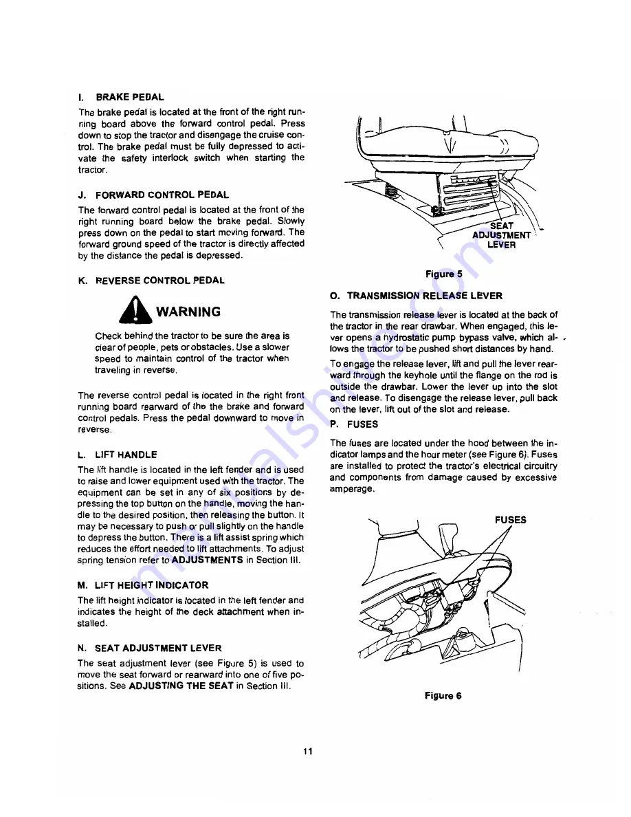 Cub Cadet GT 2521 Operator'S Manual Download Page 11