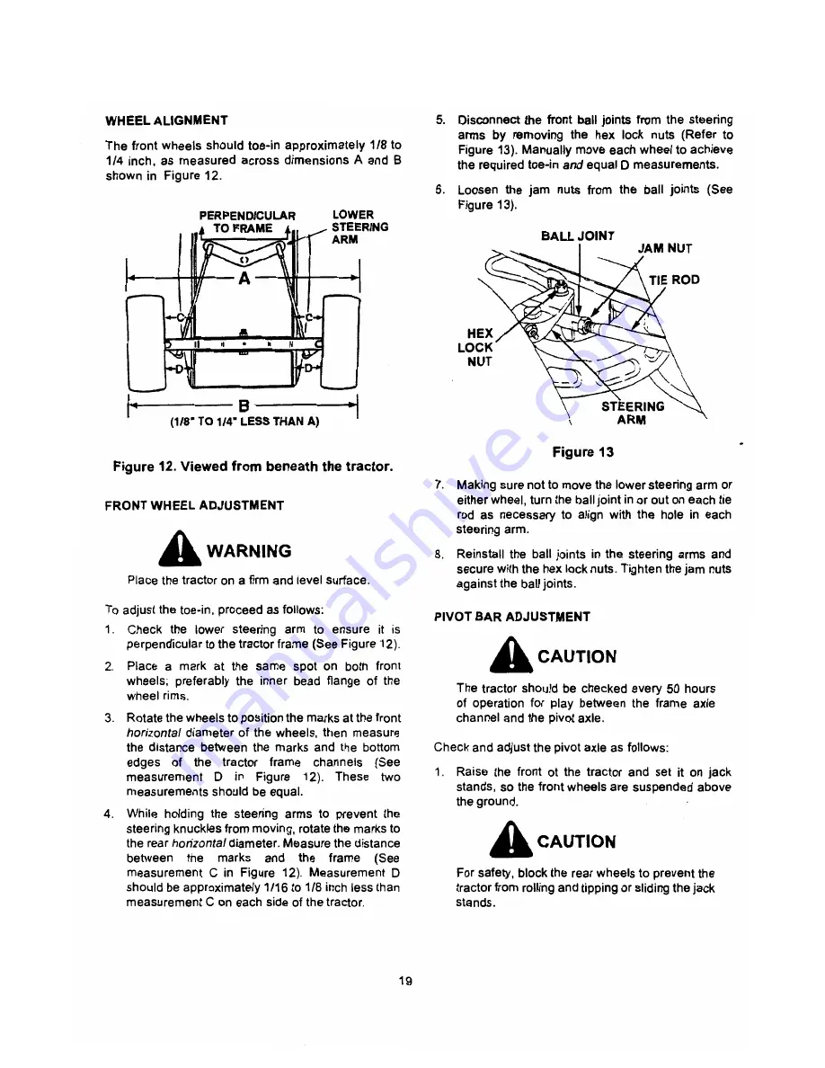 Cub Cadet GT 2521 Operator'S Manual Download Page 19