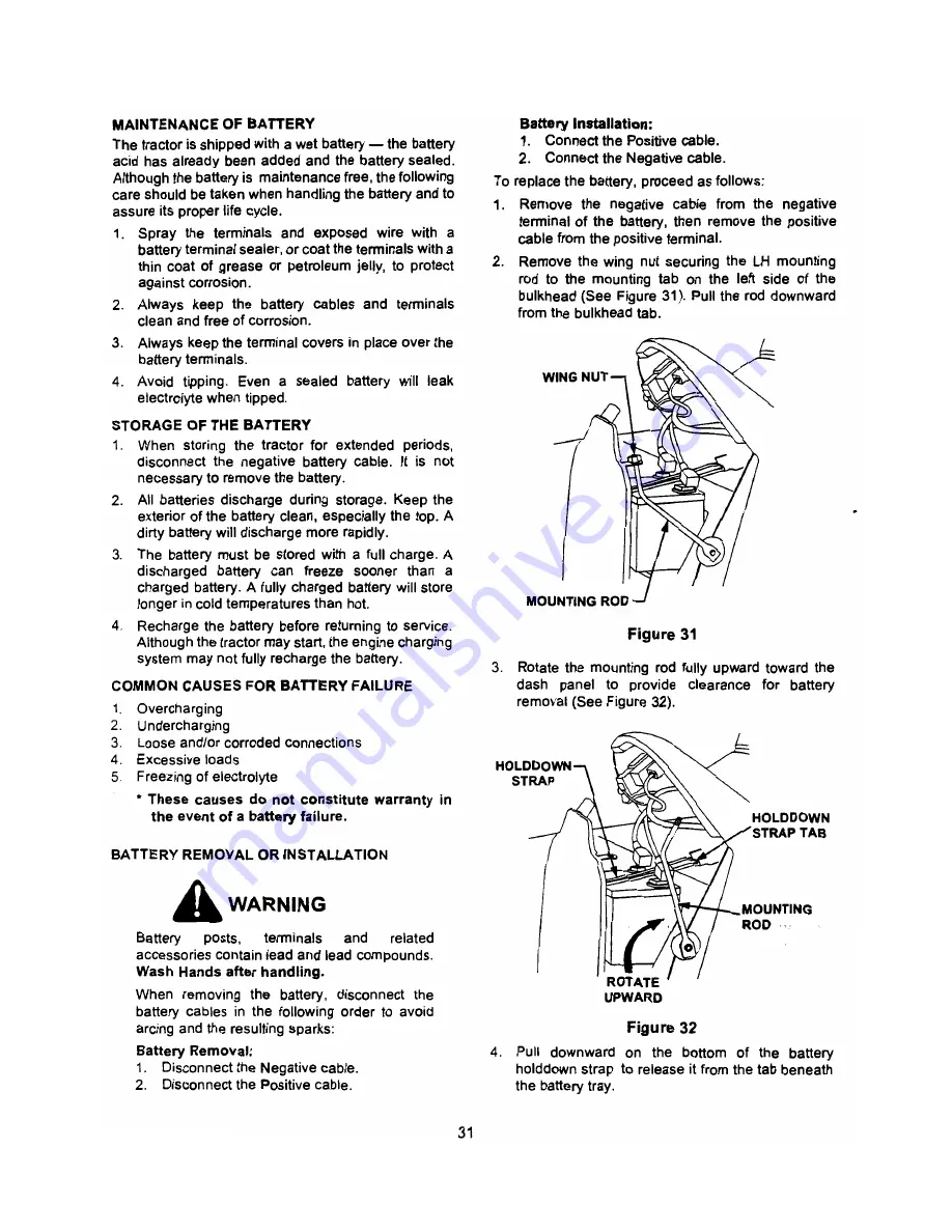 Cub Cadet GT 2521 Operator'S Manual Download Page 31