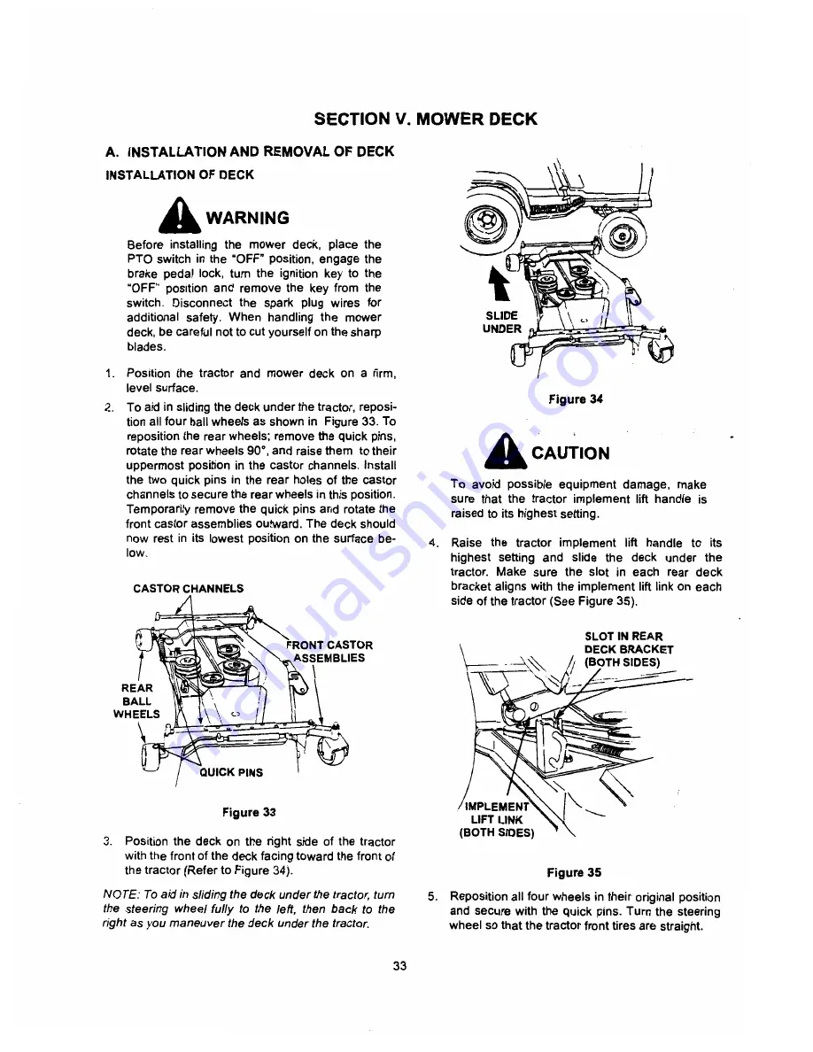 Cub Cadet GT 2521 Operator'S Manual Download Page 33