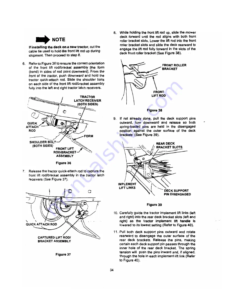 Cub Cadet GT 2521 Operator'S Manual Download Page 34