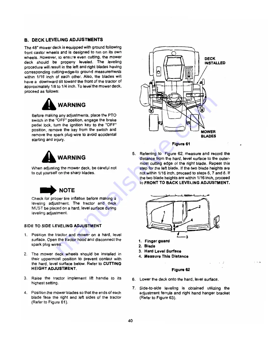 Cub Cadet GT 2521 Operator'S Manual Download Page 40