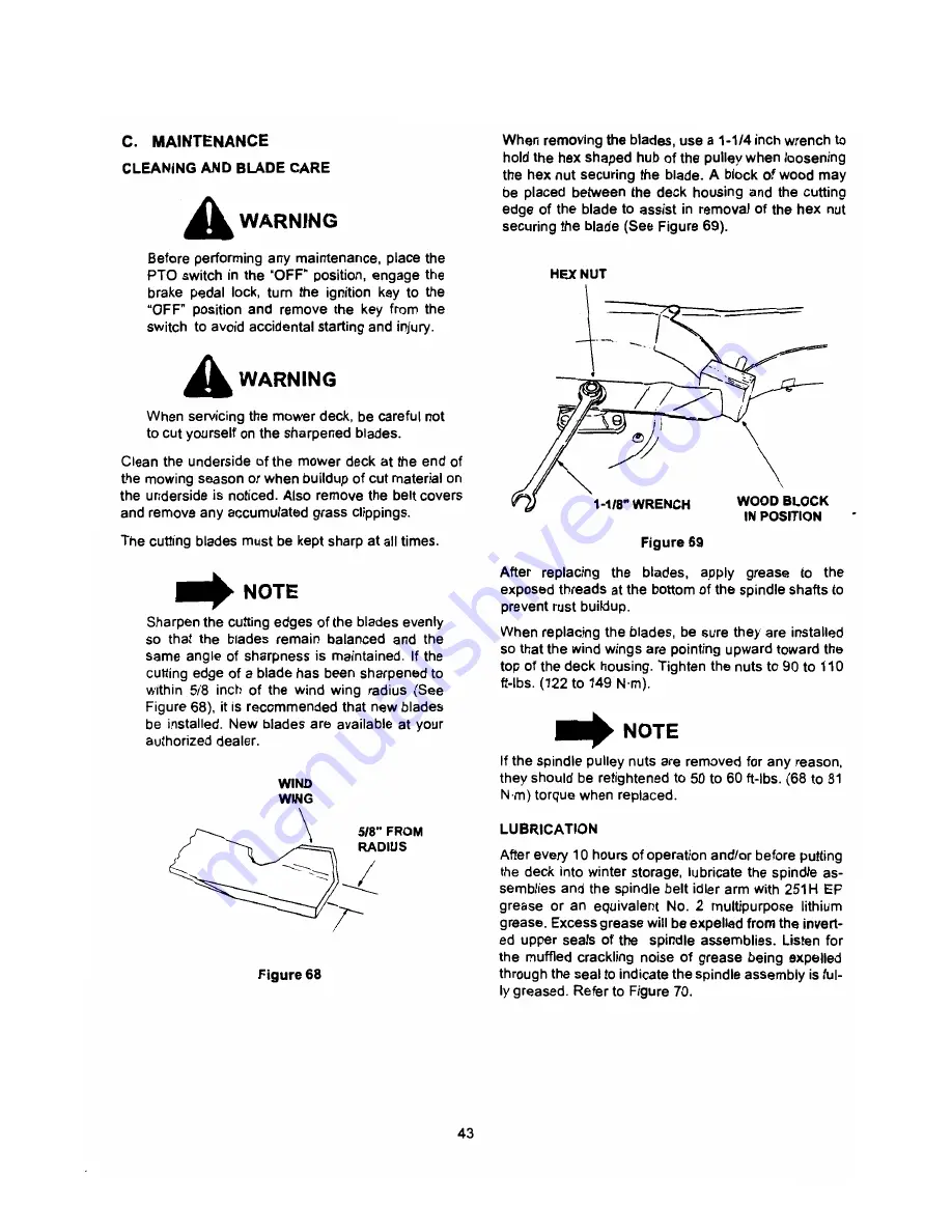 Cub Cadet GT 2521 Operator'S Manual Download Page 43