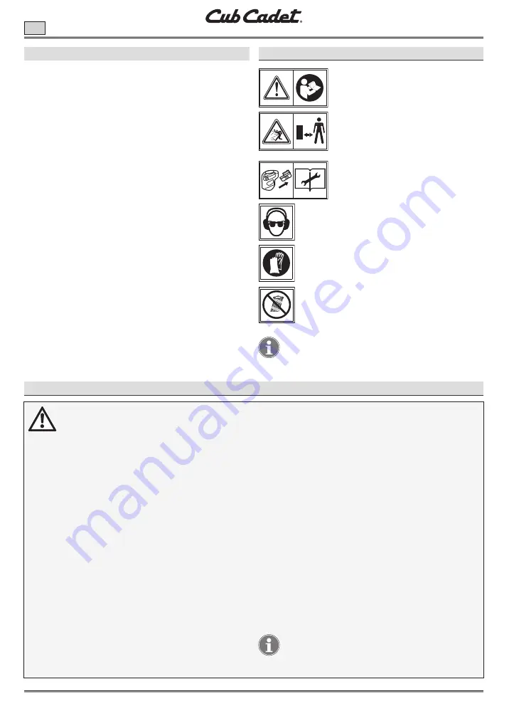 Cub Cadet LH5 H60 Manual Download Page 8