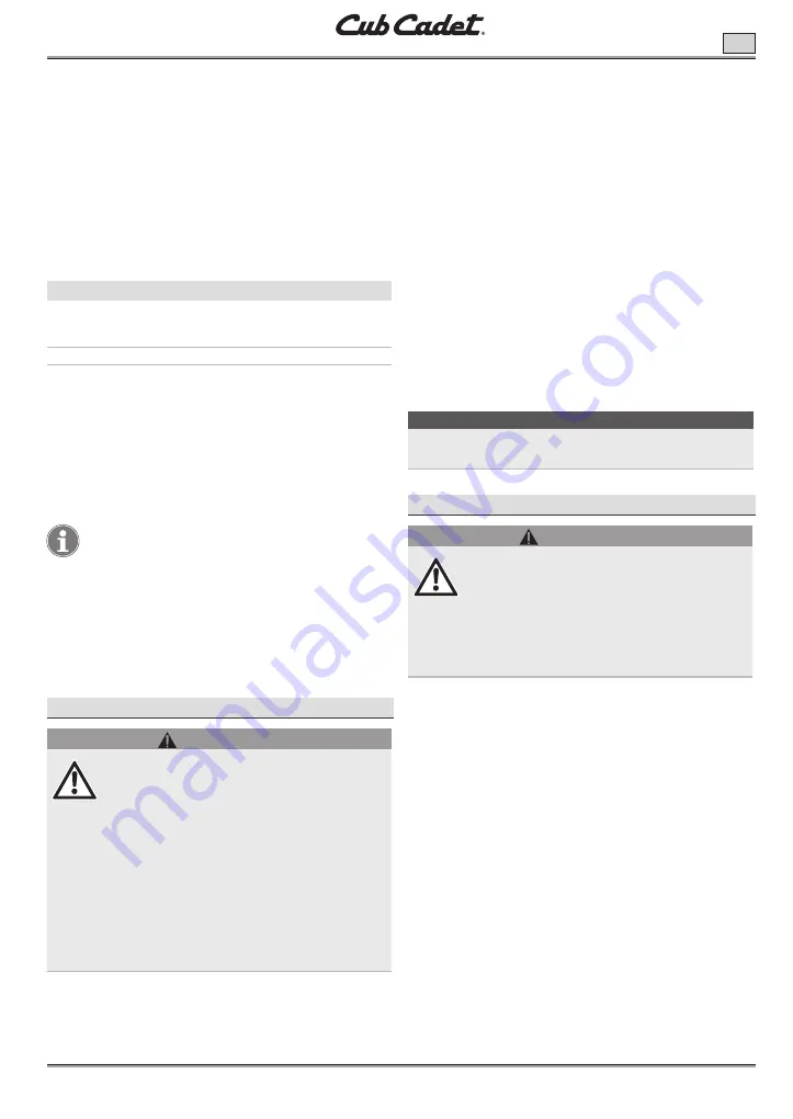 Cub Cadet LH5 H60 Manual Download Page 15