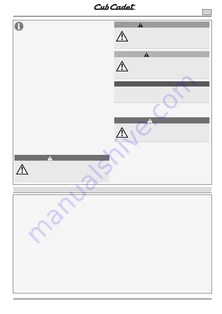 Cub Cadet LH5 H60 Manual Download Page 27