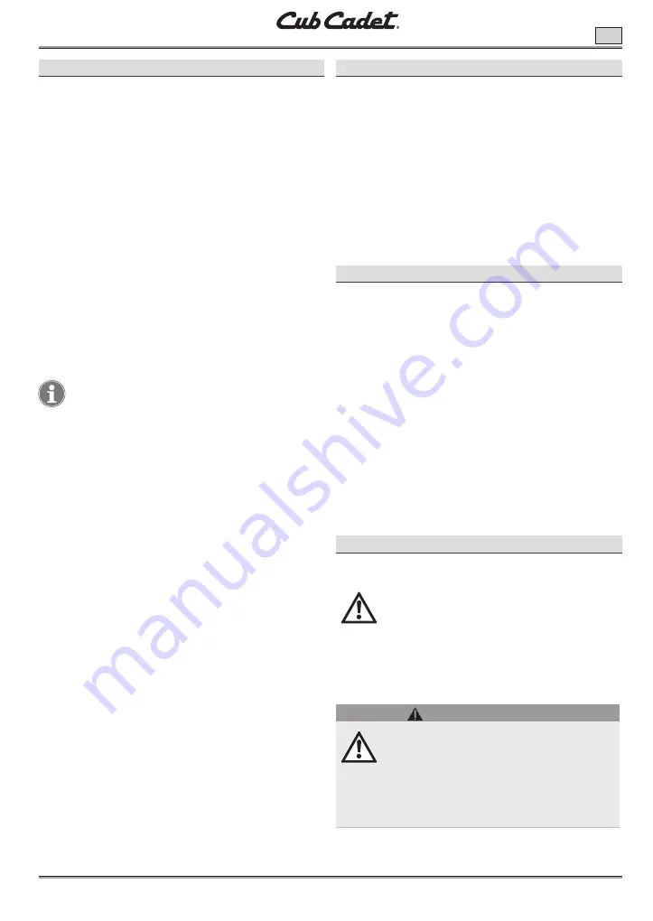 Cub Cadet LH5 H60 Manual Download Page 31