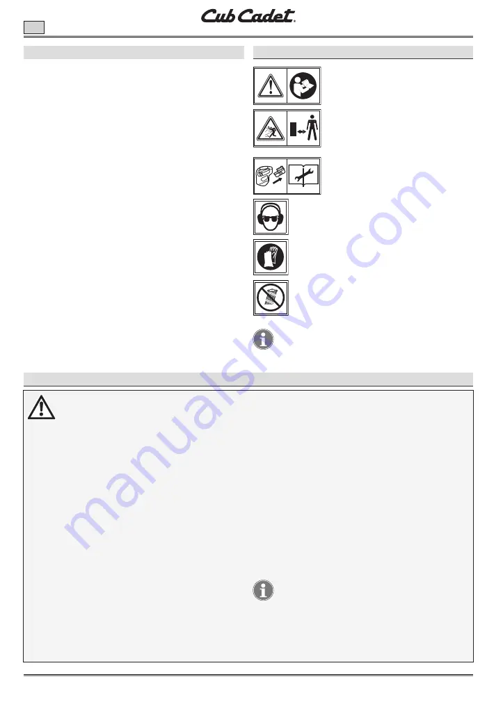 Cub Cadet LH5 H60 Manual Download Page 62