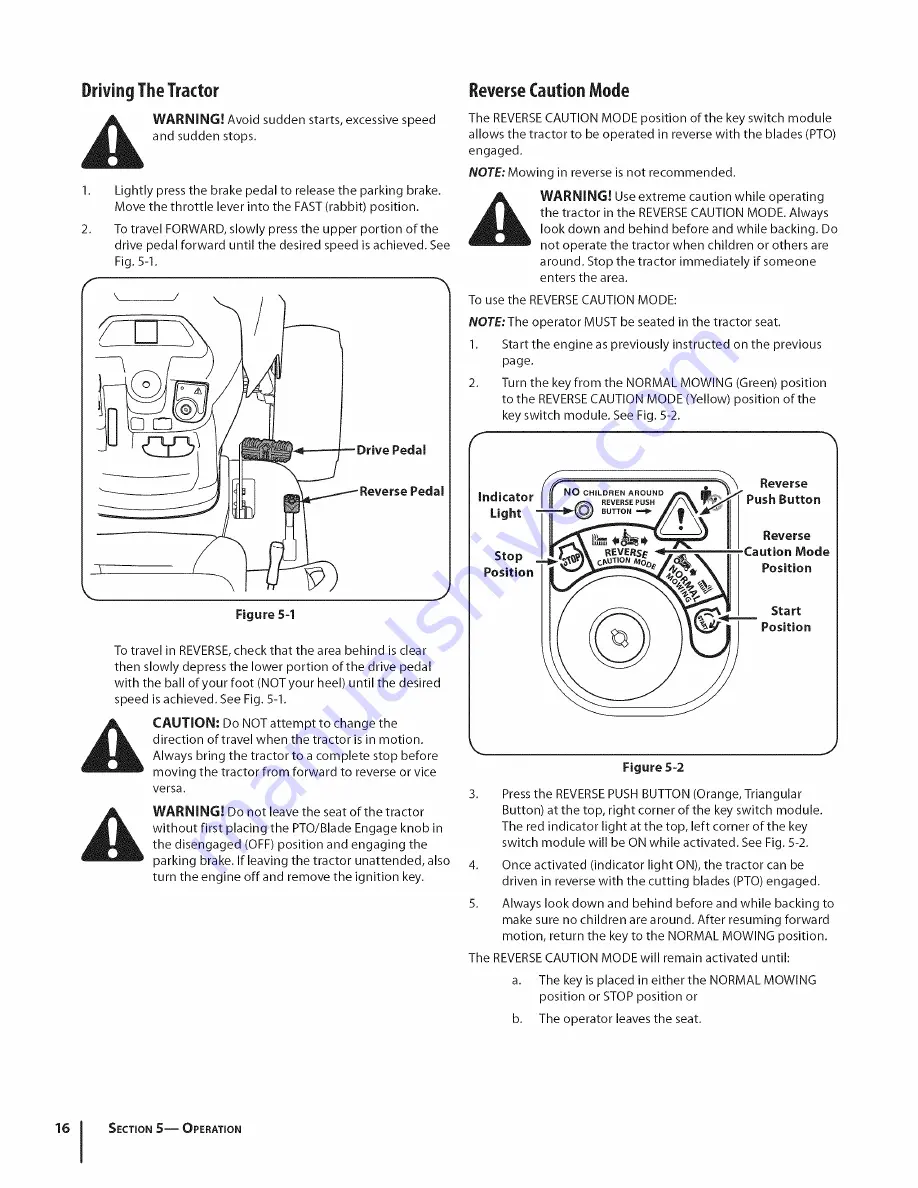 Cub Cadet LTX 1050 Operator'S Manual Download Page 16