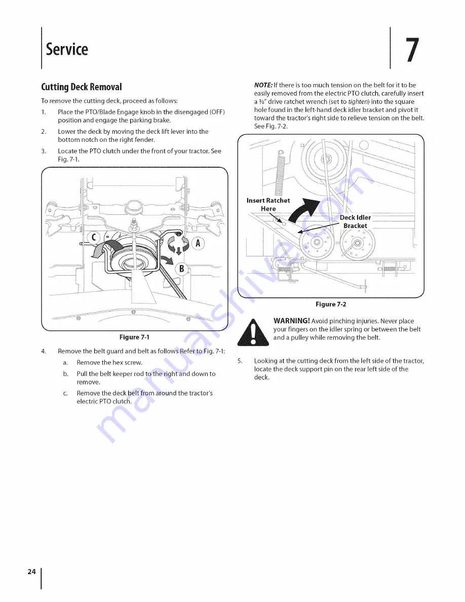 Cub Cadet LTX 1050 Operator'S Manual Download Page 24