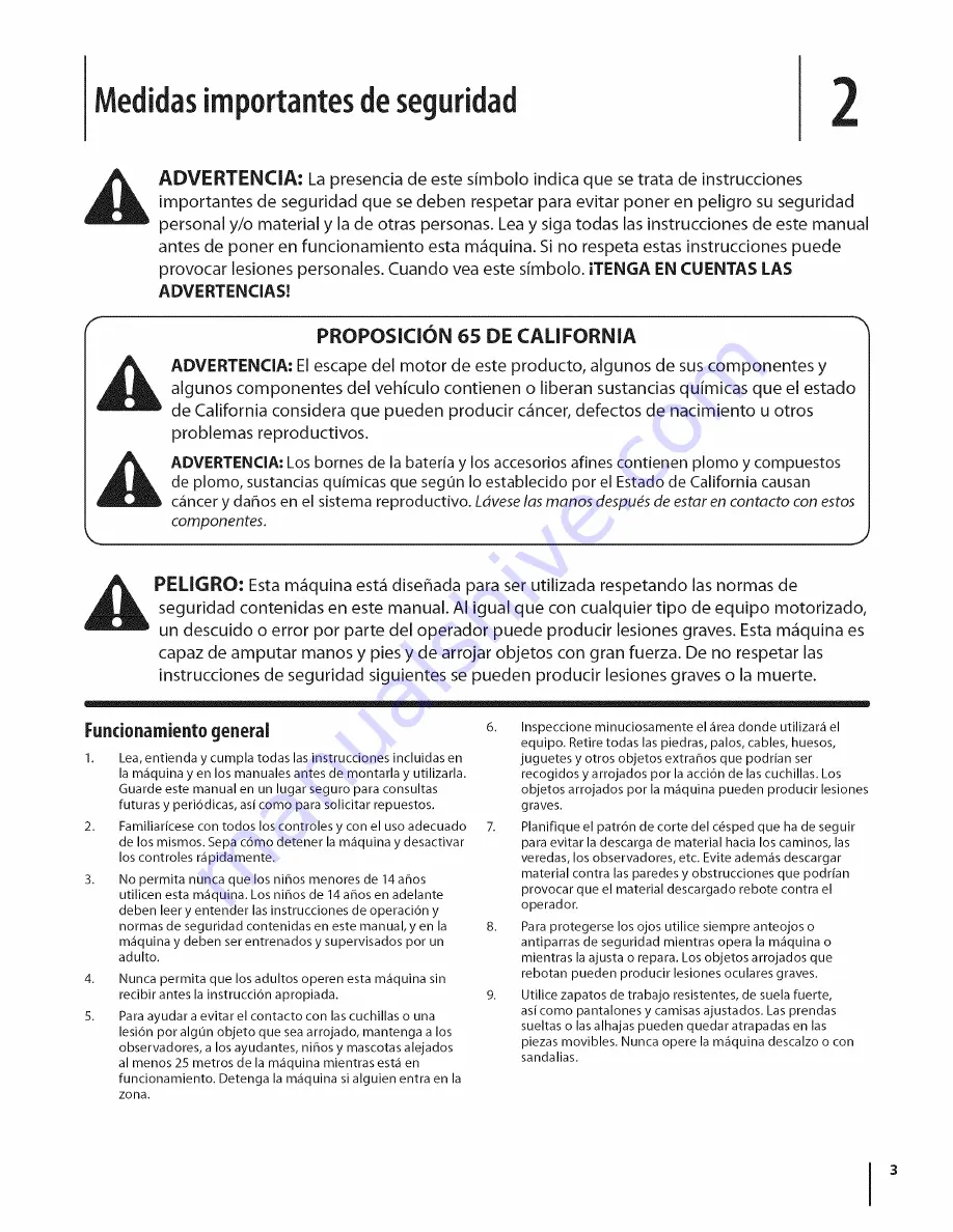 Cub Cadet LTX 1050 Operator'S Manual Download Page 39