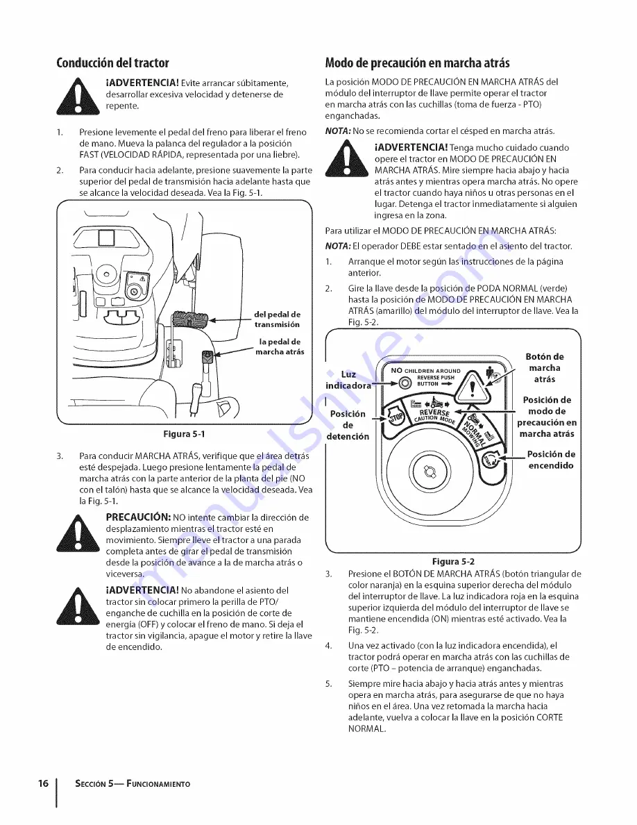 Cub Cadet LTX 1050 Operator'S Manual Download Page 52