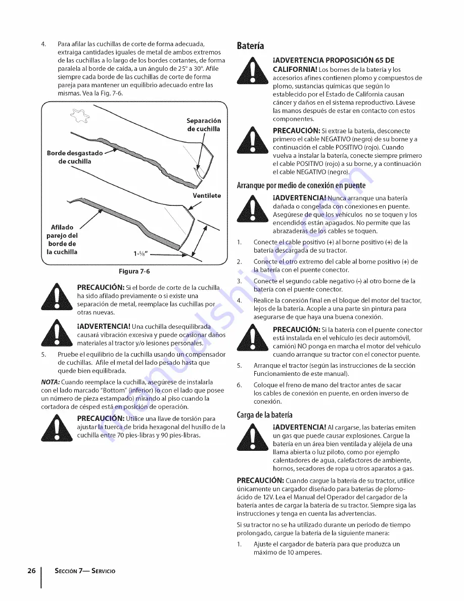 Cub Cadet LTX 1050 Operator'S Manual Download Page 62