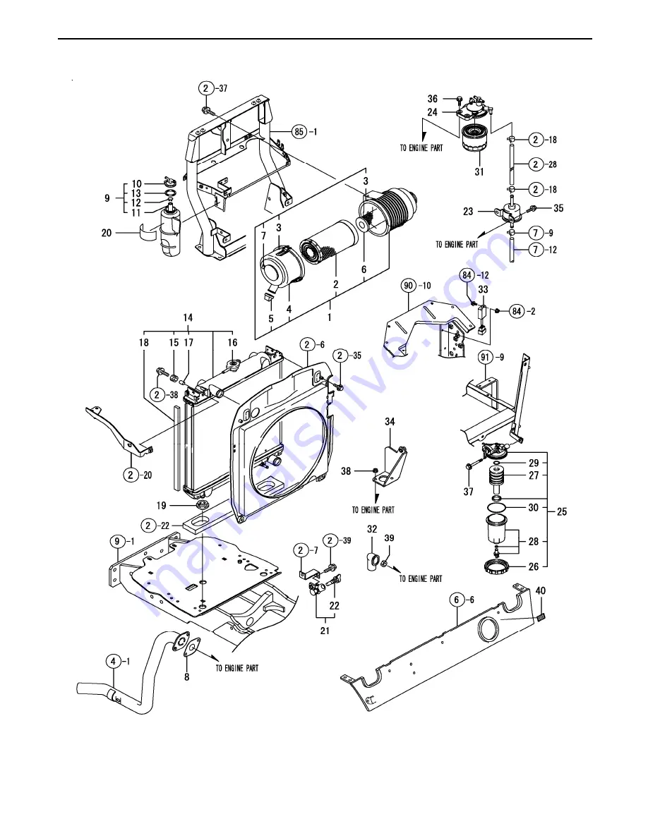 Cub Cadet Yanmar Ex450 Part List Manual Download Page 38